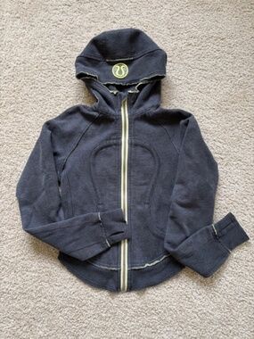 Lululemon Scuba Full Zip Long Sleeve Grey Hoodie Women's Size 4